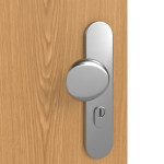 Detailansicht der Oberfläche von GARANT Wohnungseingangstür Eiche Premium GCK08 mit Lichtausschnitt LA-10