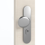 Detailansicht der Oberfläche von GARANT Wohnungseingangstür Quer Authentic Perl GCK08 mit Lichtausschnitt LA-2