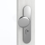 Detailansicht der Oberfläche von GARANT Wohnungseingangstür Authentic Grigio CePaL mit Lichtausschnitt LA-3