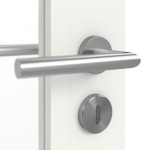 Detailansicht der Oberfläche von Coso 20 LA-01 Weißlack RAL 9016 Premium Doppelflügeltür inkl. Zarge