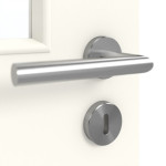 Detailansicht der Oberfläche von GARANT Doppelflügeltür inkl. Zarge 0105-60 Pearl White CPL mit Lichtausschnitt LA-11