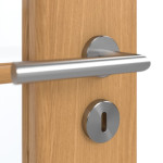 Detailansicht der Oberfläche von GARANT Doppelflügeltür inkl. Zarge Eiche Premium GCK08 mit Lichtausschnitt LA-2 Sprosse SP0
