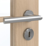 Detailansicht der Oberfläche von GARANT Doppelflügeltür inkl. Zarge Authentic Achat CPL mit Lichtausschnitt LA-3 Sprosse SP10