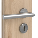 Detailansicht der Oberfläche von GARANT Doppelflügeltür inkl. Zarge Authentic Achat CPL mit Lichtausschnitt LA-6 Sprosse SP4