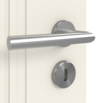 Detailansicht der Oberfläche von CLASSEN Doppelflügeltür Terra RAL 9010 Weißlack 3.9 mit Zarge