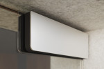 Detailbild von Cafe 2 Motiv matt Ganzglastür mit festem Seitenteil DORMA Mundus Variante 1 - Erkelenz