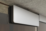 Detailbild von Bahia Motiv matt Ganzglastür mit zwei festen Seitenteilen DORMA Mundus Variante 2 - Erkelenz