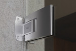 Pendeltürband von Linie 1 Motiv klar Glaspendeltür mit Oberlicht DORMA Tensor Variante 1 - Erkelenz