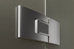 Pendeltürband von Bahia Motiv klar Glaspendeltür mit zwei festen Seitenteilen und Oberlicht DORMA Tensor Variante 5 - Erkelenz