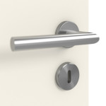 Detailansicht der Oberfläche von Weiß ähnlich RAL 9010 LA 6 Raute Basic Lack Innentür - Huga