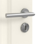 Detailansicht der Oberfläche von HUGA Innentür Piano 1 Weißlack Classic