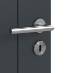 Detailansicht der Oberfläche von Signum 16 LA 10 Basic Lack Anthrazit RAL 7016 Innentür - Huga