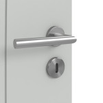 Detailansicht der Oberfläche von Groove 20 LA 5 ProLine Lack Grau RAL 7035 Innentür - Hörmann