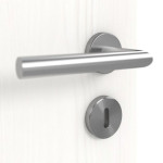 Detailansicht der Oberfläche von Smart 2 quer Steel 79 Basic Durat Pino Weiß Innentür - Huga