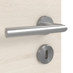 Detailansicht der Oberfläche von GARANT Schallschutztür Quer Authentic Perl GCK08 mit Lichtausschnitt LA-10