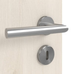 Detailansicht der Oberfläche von GARANT Schallschutztür Authentic Perl GCK08 mit Lichtausschnitt LA-8