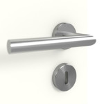 Detailansicht der Oberfläche von GARANT Schallschutztür U11026SD Kristallweiß GHK08 mit Lichtausschnitt LA-8