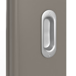 Detailansicht der Oberfläche von Schiebetür Taupe RAL 7048 Lack DIN-LA Basic - Huga