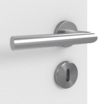 Detailbild der Oberfläche von Bütte Weiß LA 10 Basic Durat Doppelflügeltür inkl. Zarge - Huga
