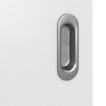 Detailbild der Oberfläche von Bütte Weiß LA 24 Basic Durat Schiebetür - Huga