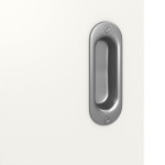 Detailbild der Oberfläche von Weiß RAL 9016 LA 24 Basic Durat Schiebetür - Huga