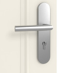 Detailansicht der Oberfläche von GARANT Wohnungseingangstür Amrum AM1 Weißlack 