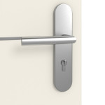 Detailansicht der Oberfläche von GARANT Wohnungseingangstür Aura 831 Weißlack