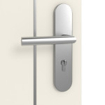 Detailansicht der Oberfläche von GARANT Wohnungseingangstür Aura 851 Weißlack