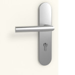 Detailansicht der Oberfläche von GARANT Wohnungseingangstür Corona 833 Pearl White CePaL