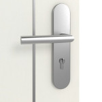 Detailansicht der Oberfläche von GARANT Wohnungseingangstür Corona 851 Weiß Struktur Premium CePaL