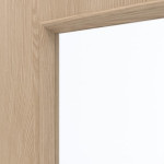 Detailansicht des Lichtausschnitts von GARANT Wohnungseingangstür Authentic Achat CePaL mit Lichtausschnitt LA-6