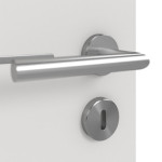 Detailansicht der Oberfläche von GARANT Doppelflügeltür Corona 831 Silver Grey CePaL mit Zarge