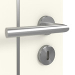 Detailansicht der Oberfläche von GARANT Doppelflügeltür Corona 850 Snow White CePaL mit Zarge