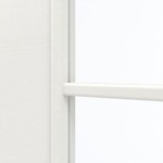 Detailansicht des Lichtausschnitts von GARANT Doppelflügeltür inkl. Zarge Quer Authentic Bianco CPL mit Lichtausschnitt LA-DIN Sprosse SP0