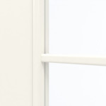 Detailansicht des Lichtausschnitts von GARANT Doppelflügeltür inkl. Zarge 0105-60 Pearl White CPL mit Lichtausschnitt LA-2 Sprosse SP2