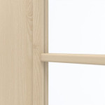 Detailansicht des Lichtausschnitts von GARANT Doppelflügeltür inkl. Zarge Authentic Sand CPL mit Lichtausschnitt LA-2 Sprosse SP4