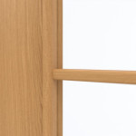 Detailansicht des Lichtausschnitts von GARANT Doppelflügeltür inkl. Zarge Eiche Premium CPL mit Lichtausschnitt LA-3 Sprosse SP0
