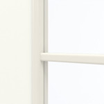 Detailansicht des Lichtausschnitts von GARANT Doppelflügeltür inkl. Zarge U11026SD Kristallweiß GHK08 mit Lichtausschnitt LA-3 Sprosse SP0