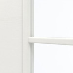 Detailansicht des Lichtausschnitts von GARANT Doppelflügeltür inkl. Zarge Quer Authentic Bianco CPL mit Lichtausschnitt LA-3 Sprosse SP4