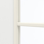 Detailansicht des Lichtausschnitts von GARANT Doppelflügeltür inkl. Zarge D354-60 Designer White Resopal mit Lichtausschnitt LA-3 Sprosse SP4