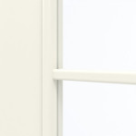 Detailansicht des Lichtausschnitts von GARANT Doppelflügeltür inkl. Zarge 9417-60 Snow White CPL mit Lichtausschnitt LA-5 bandseitig Sprosse SP10