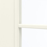 Detailansicht des Lichtausschnitts von GARANT Doppelflügeltür inkl. Zarge 9417-60 Snow White CPL mit Lichtausschnitt LA-6 Sprosse SP0