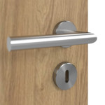 Detailansicht der Oberfläche von CLASSEN Doppelflügeltür 4.4 Hickory Eiche CPL mit Lichtausschnitt inkl. Zarge