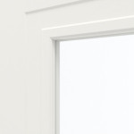 Detailansicht des Lichtausschnitts von Lacuna 4 LA Classic Weißlack Doppelflügeltür inkl. Zarge - Huga