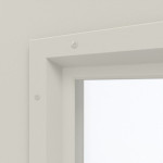 Detailansicht des Lichtausschnitts von Außentür-Set Stahl Mehrzwecktür STU/STS MZ-1 mit LA-B2 inkl. Eckzarge - Hörmann
