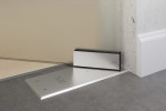 Bodentürschließer von Bahia Motiv klar 2-flg. Glaspendeltür mit Oberlicht DORMA Mundus BTS Variante 10 - Erkelenz