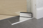 Bodentürschließer von Amara Motiv matt Glaspendeltür mit festem Seitenteil DORMA Mundus BTS Variante 2 - Erkelenz