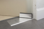 Bodentürschließer von Selina Motiv klar Glaspendeltür mit Oberlicht DORMA Mundus BTS Variante 7 - Erkelenz