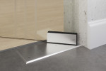 Bodentürschließer von Vertigo Motiv matt Glaspendeltür mit Oberlicht DORMA Mundus BTS Variante 7 - Erkelenz