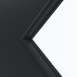 Detailansicht des Lichtausschnitts von Anthrazit RAL 7016 LA 6 Raute Mattlack Basic Innentür - Huga